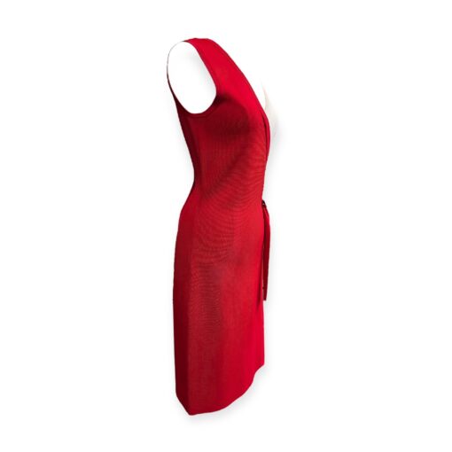 Carolina Herrera Knit Dress in Red & White | Size Small 5