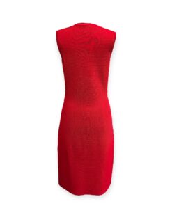 Carolina Herrera Knit Dress in Red & White | Size Small 14