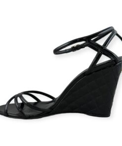 Chanel Quilted Wedge Sandals in Black | Size 41 7