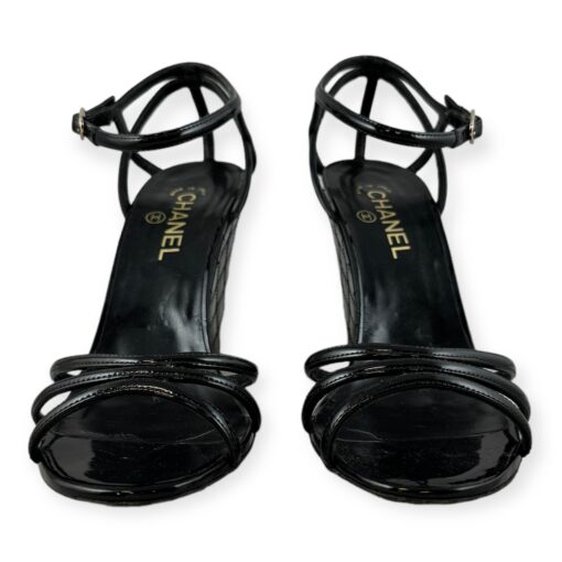 Chanel Quilted Wedge Sandals in Black | Size 41 3