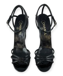 Chanel Quilted Wedge Sandals in Black | Size 41 10