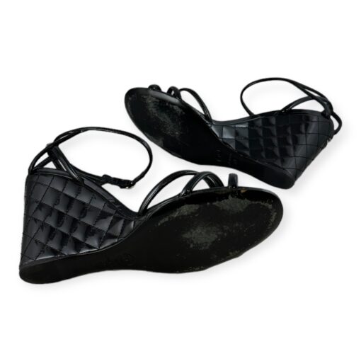 Chanel Quilted Wedge Sandals in Black | Size 41 6