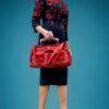 Chloe Saskia To Handle Shoulder Bag in Red