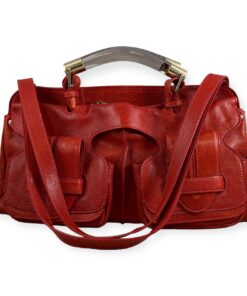Chloe Saskia To Handle Shoulder Bag in Red 9
