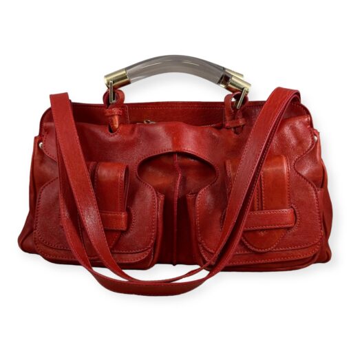 Chloe Saskia To Handle Shoulder Bag in Red 1