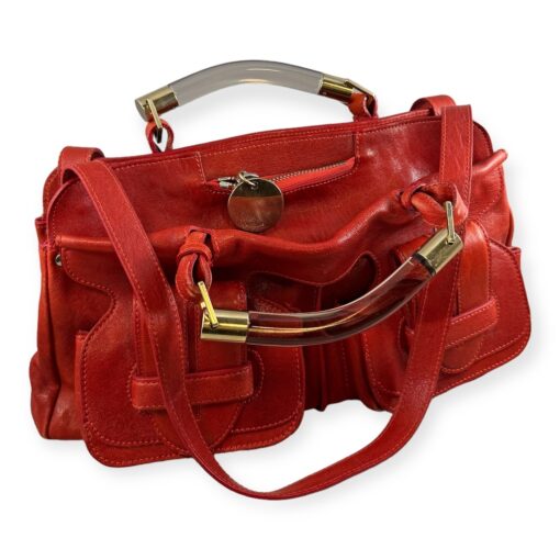 Chloe Saskia To Handle Shoulder Bag in Red 7