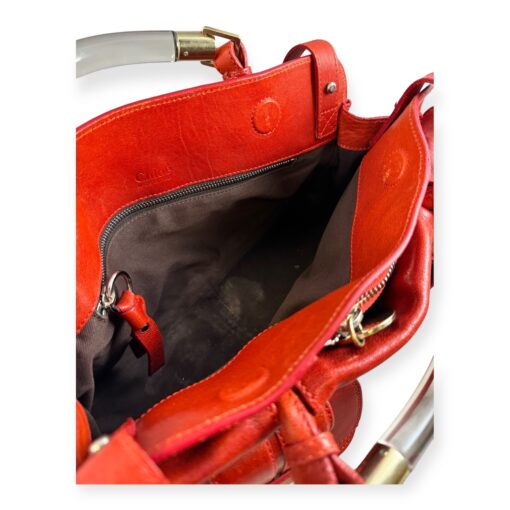 Chloe Saskia To Handle Shoulder Bag in Red 8