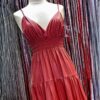 Derek Lam 10 Crosby Tiered Maxi Dress in Red | Size 4