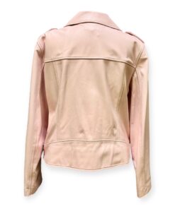 Escada Leather Moto Jacket in Pink | Size Large 13