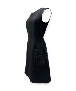Fendi Leather Pocket Dress in Black | Size 38 9