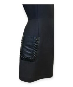 Fendi Leather Pocket Dress in Black | Size 38 10