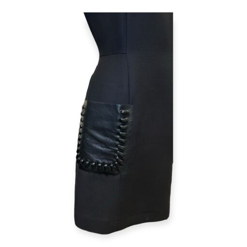 Fendi Leather Pocket Dress in Black | Size 38 3