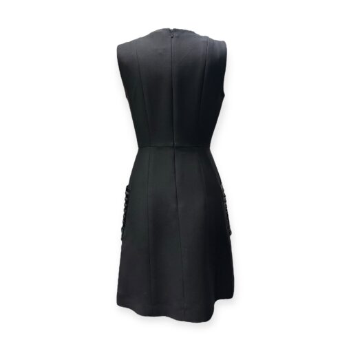 Fendi Leather Pocket Dress in Black | Size 38 5