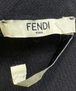 Fendi Leather Pocket Dress in Black | Size 38 14