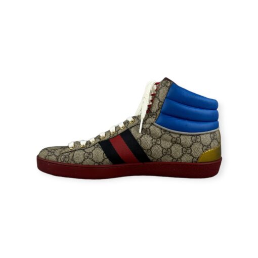 Gucci GG High Top Sneakers in Brown & Blue | Size 9.5 1
