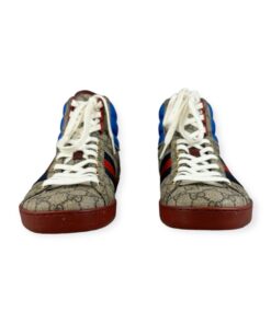 Gucci GG High Top Sneakers in Brown & Blue | Size 9.5 9