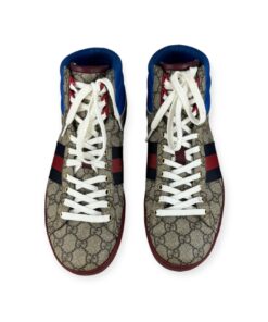 Gucci GG High Top Sneakers in Brown & Blue | Size 9.5 10
