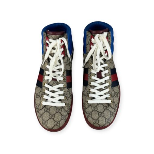 Gucci GG High Top Sneakers in Brown & Blue | Size 9.5 4