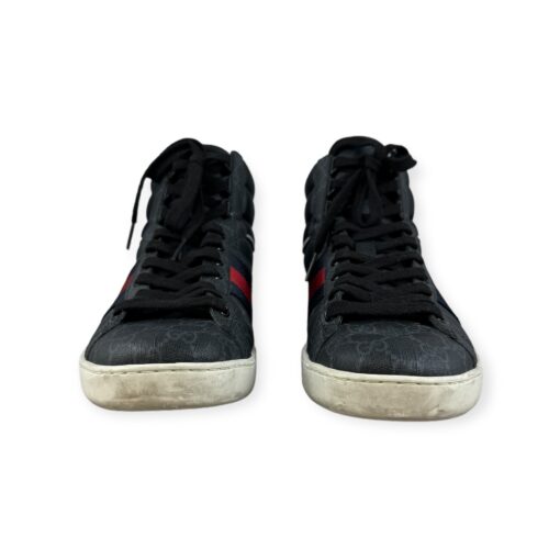 Gucci GG High Top Sneakers in Black | Size 9.5 3