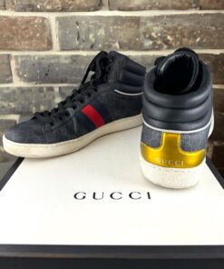 Gucci GG High Top Sneakers in Black | Size 9.5