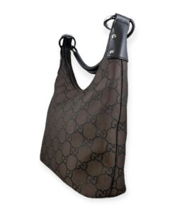 Gucci GG Nylon Hobo Bag in Dark Brown 10