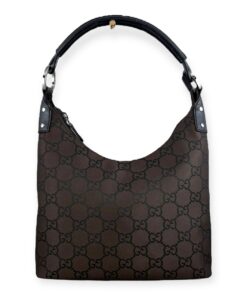 Gucci GG Nylon Hobo Bag in Dark Brown 12