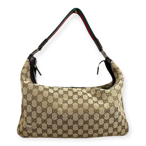 Gucci GG Web Hobo Bag in Brown 1
