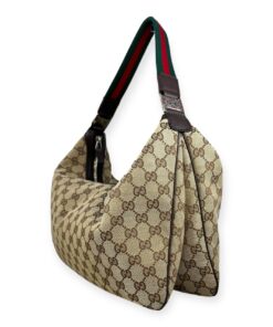 Gucci GG Web Hobo Bag in Brown 10