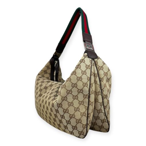 Gucci GG Web Hobo Bag in Brown 2