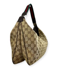 Gucci GG Web Hobo Bag in Brown 11