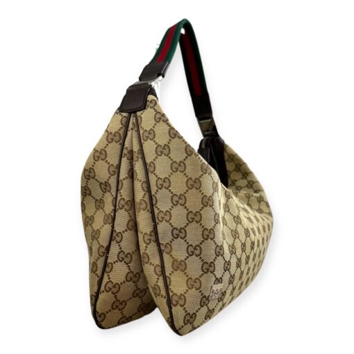 Gucci GG Web Hobo Bag in Brown 3