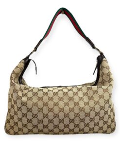 Gucci GG Web Hobo Bag in Brown 12