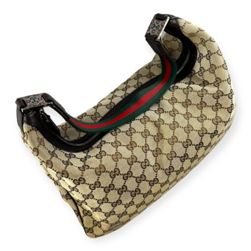Gucci GG Web Hobo Bag in Brown 5
