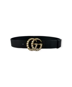 Gucci Pearl GG Belt in Black | Size 80/32 5