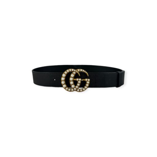 Gucci Pearl GG Belt in Black | Size 80/32 1
