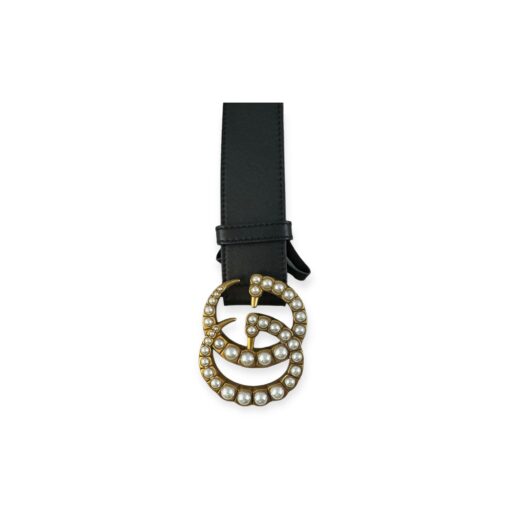 Gucci Pearl GG Belt in Black | Size 80/32 4