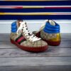 Gucci GG High Top Sneakers in Brown & Blue | Size 9.5