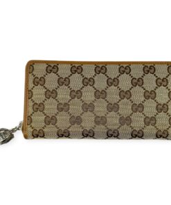 Gucci Zipper Wallet in Brown GG Supreme 8