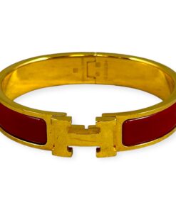 Hermes Clic H Bracelet in Red | Size Small 6