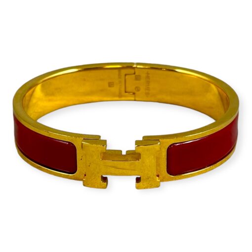 Hermes Clic H Bracelet in Red | Size Small 1