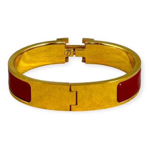 Hermes Clic H Bracelet in Red | Size Small 2