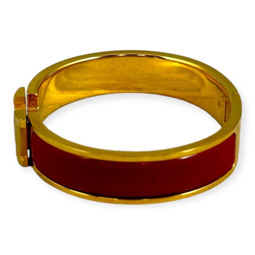 Hermes Clic H Bracelet in Red | Size Small 3