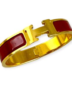 Hermes Clic H Bracelet in Red | Size Small 10