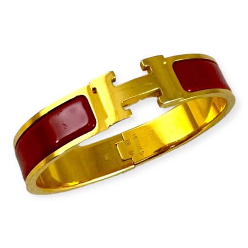 Hermes Clic H Bracelet in Red | Size Small 5