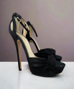 Jimmy Choo Shimmer Sandals in Black | Size 39
