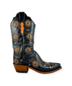 Lucchese Embroidered Cowboy Boots in Black | Size 6 8