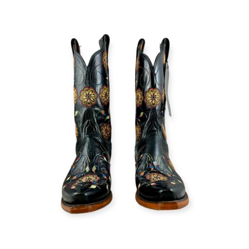 Lucchese Embroidered Cowboy Boots in Black | Size 6 3
