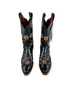 Lucchese Embroidered Cowboy Boots in Black | Size 6 10