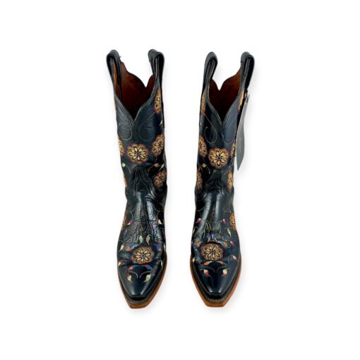 Lucchese Embroidered Cowboy Boots in Black | Size 6 4