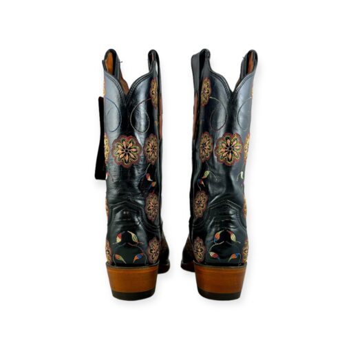 Lucchese Embroidered Cowboy Boots in Black | Size 6 5